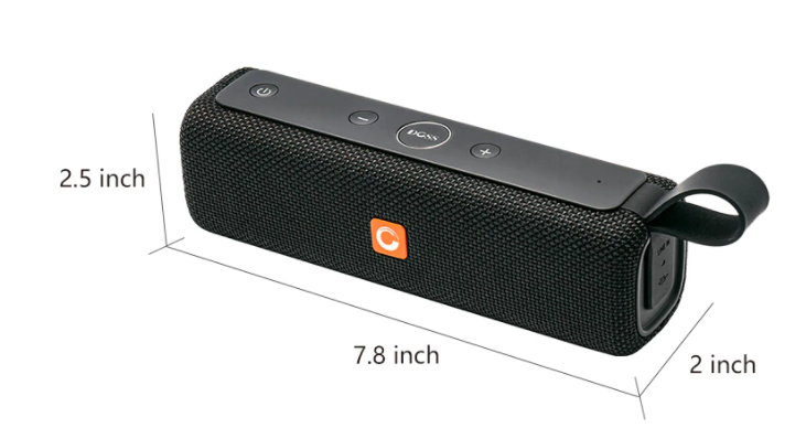 DOSS E-gob II Altavoces Bluetooth portátiles con sonido superior y graves extra, IPX6 resistente al agua, micrófono integrado, controlador de 12 W, 12 horas de reproducción, altavoces inalámbricos para teléfono, computadoras, TV y más