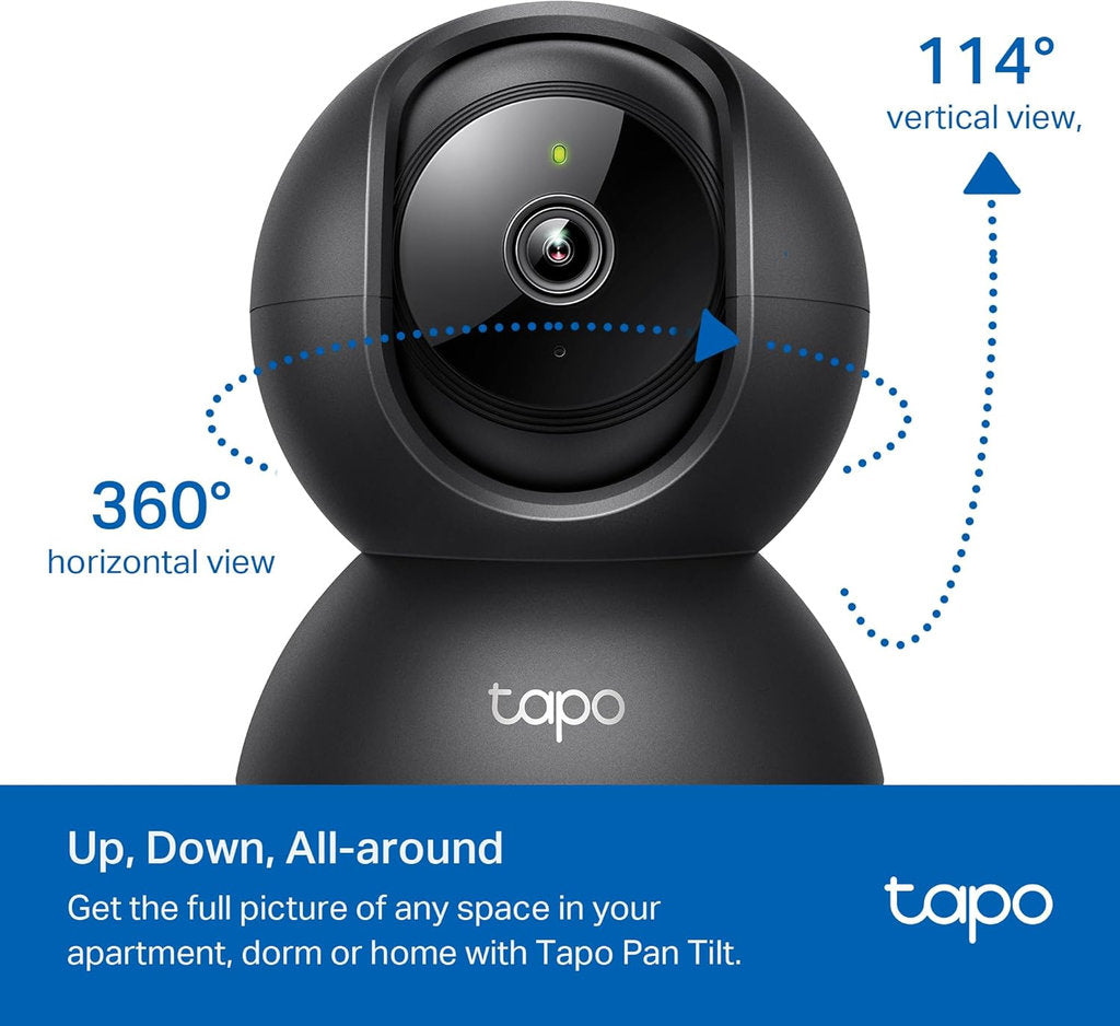 Cámara de Vigilancia Wi-Fi HD de 360 Grados con IA y Detección de Llanto de Bebé