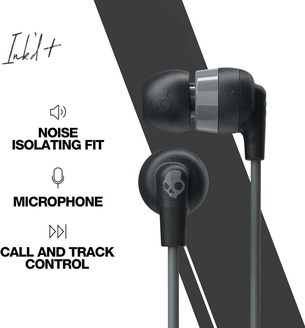 Skullcandy Ink'd+ Auriculares con cable AUX 3.5mm, micrófono y control de llamadas