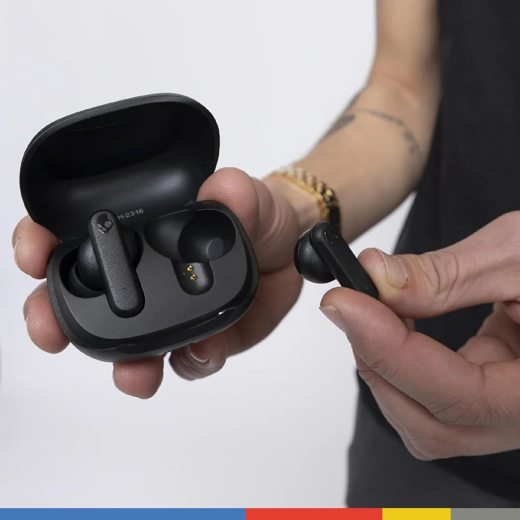 Skullcandy Smokin' Buds - Auriculares inalámbricos, auriculares Bluetooth, ajuste de aislamiento de ruido, batería de hasta 20 horas, IPX4 resistente al sudor y al agua