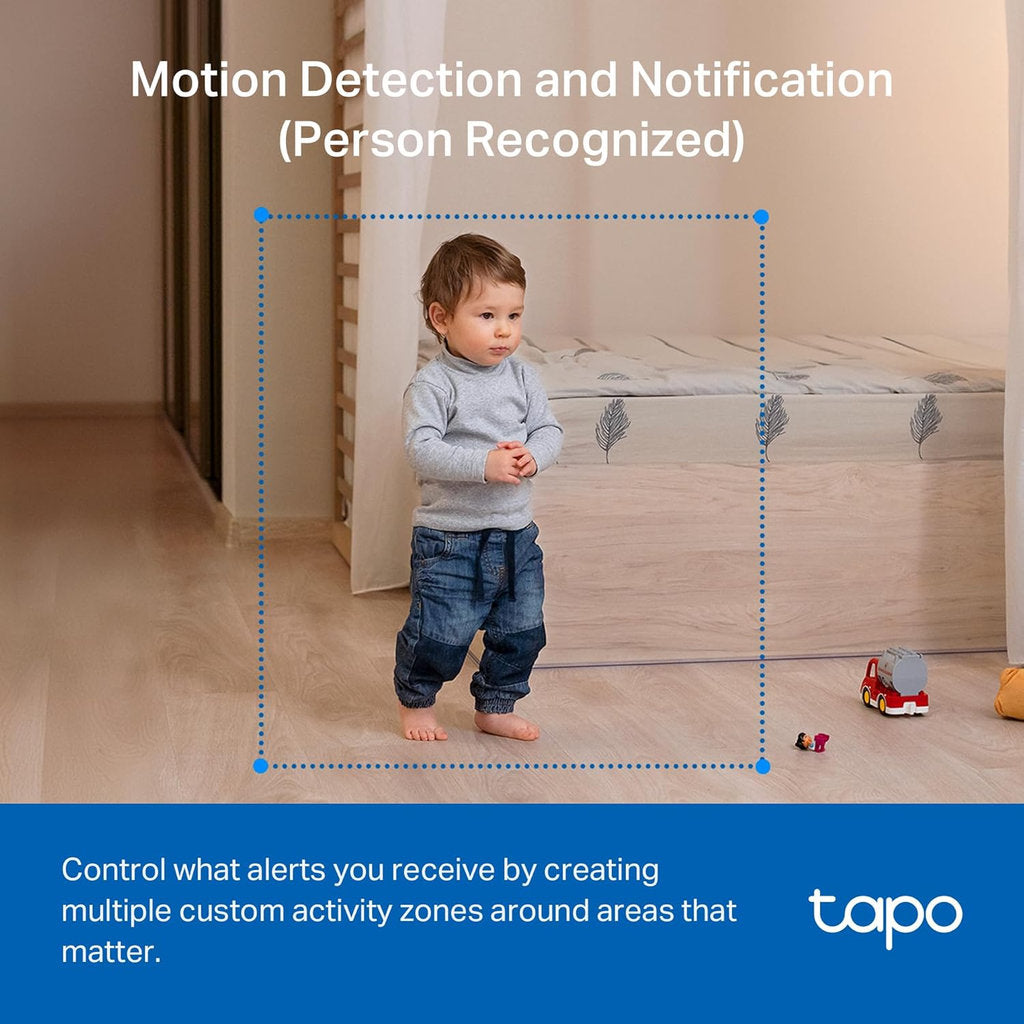 Cámara de Vigilancia Wi-Fi HD de 360 Grados con IA y Detección de Llanto de Bebé