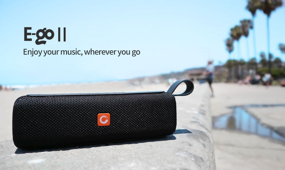 DOSS E-gob II Altavoces Bluetooth portátiles con sonido superior y graves extra, IPX6 resistente al agua, micrófono integrado, controlador de 12 W, 12 horas de reproducción, altavoces inalámbricos para teléfono, computadoras, TV y más